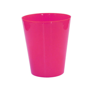 Orquidea alta dos tallos Coral con matera plastica decorativa (MP)